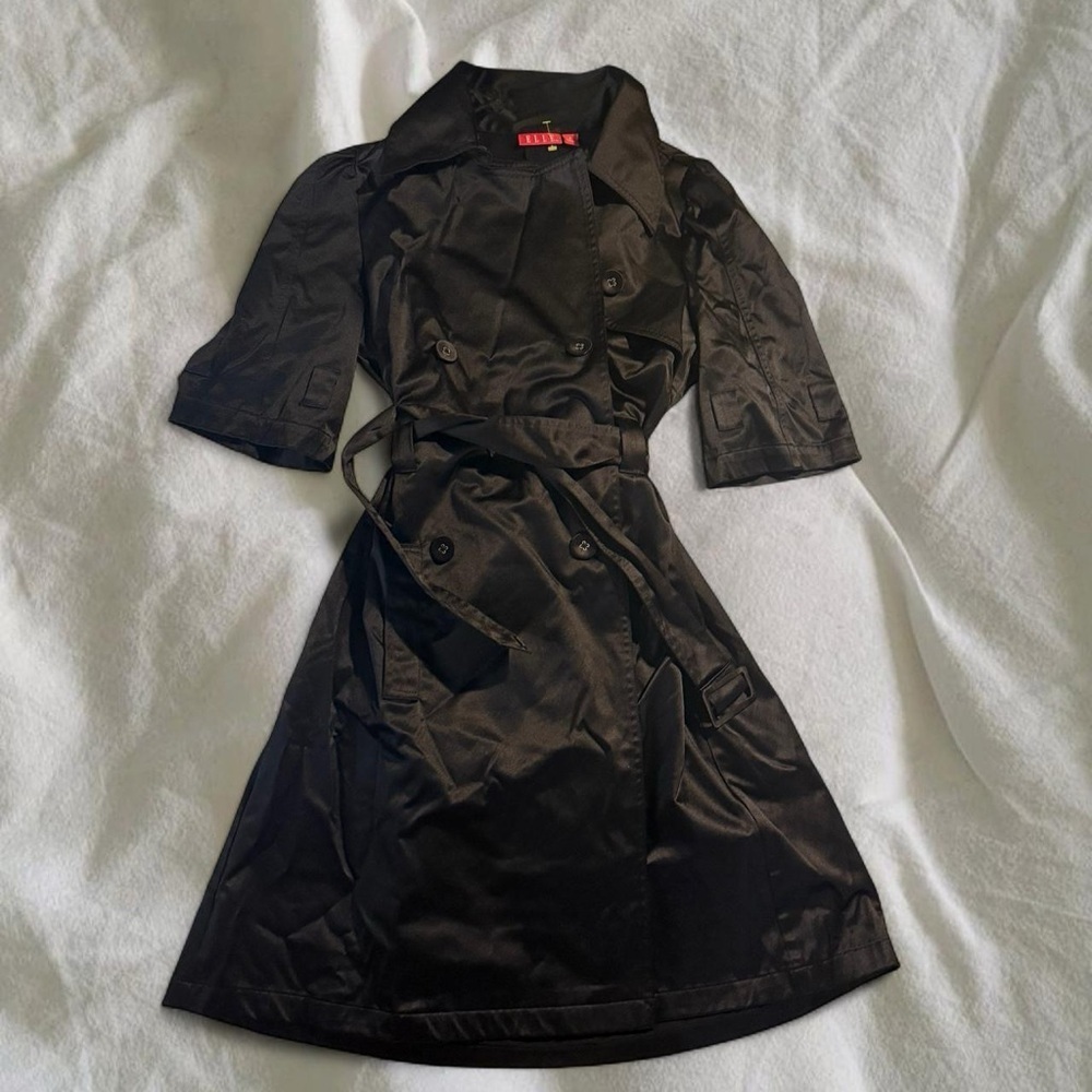 Elle Black Trench Coat